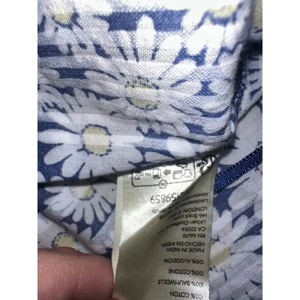Free People Daisy Print Peplum Cami Top | Blue Floral | Size L